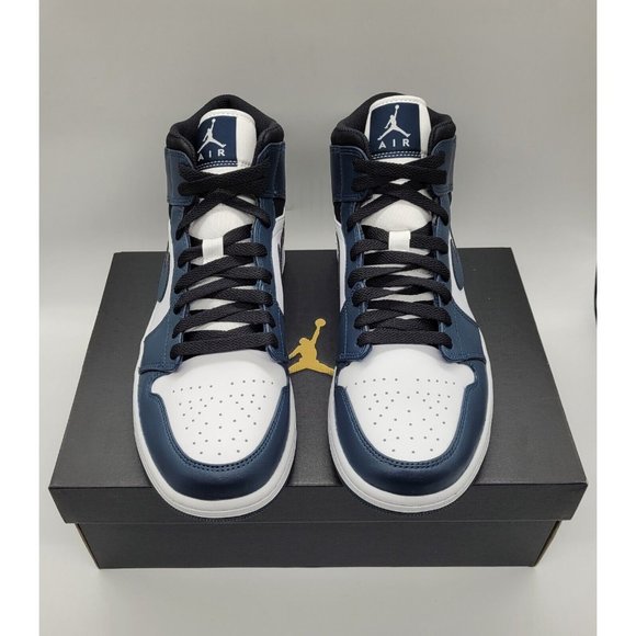 Air Jordan 1 Mid 'Armory Navy' 554724-411 - Picture 2 of 8